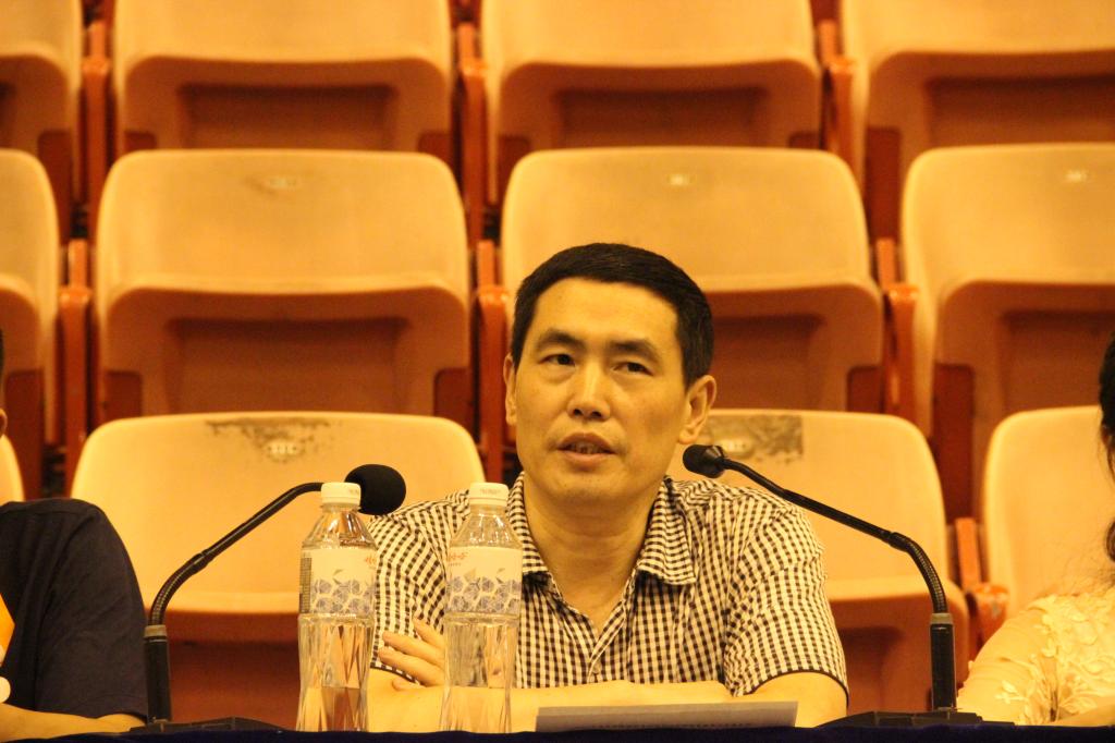 图五 周道平经理进行总结(刘杨乐摄)