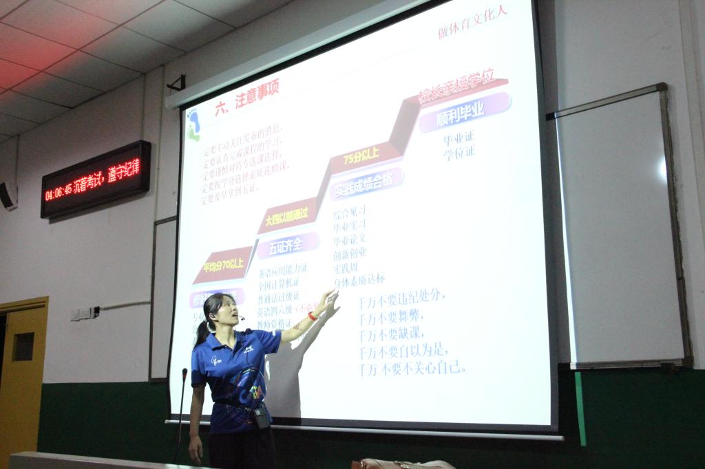 图二 王月英老师为大家讲解相关内容(刘杨乐摄)